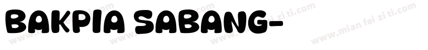Bakpia Sabang字体转换